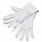 Białe rękawiczki bawełniane